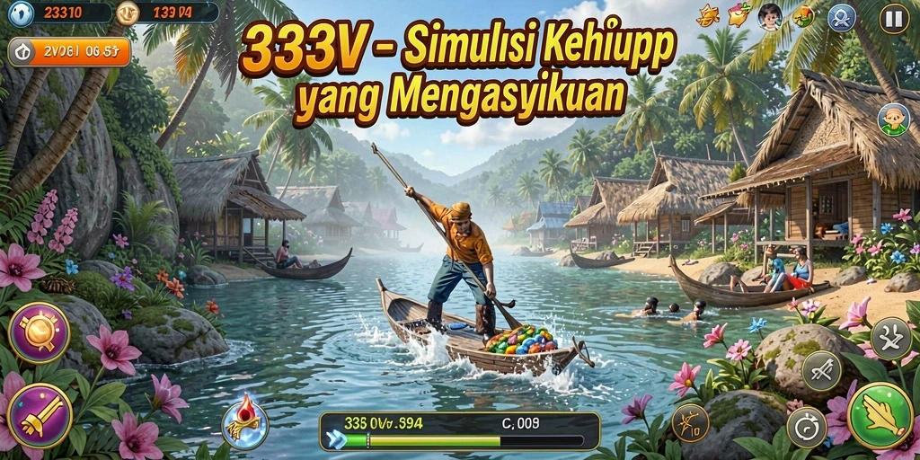 Tampilan gameplay 333V yang menarik dan interaktif.