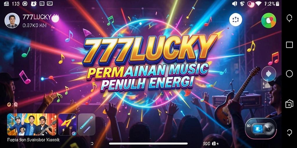 Tampilan gameplay seru dari 777LUCKY dengan musik yang menggugah semangat.