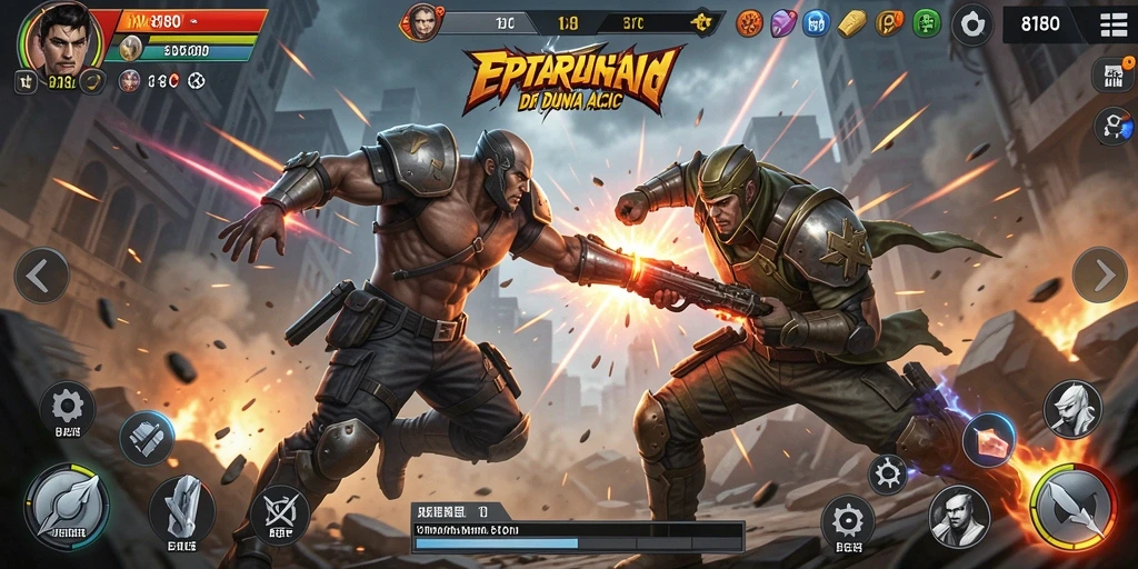 Tangkapan layar dari gameplay mendebarkan di 8180.