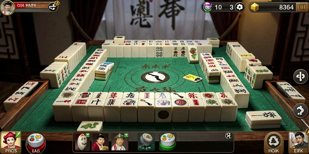Screenshot utama 8364 menampilkan gameplay Mahjong yang seru.