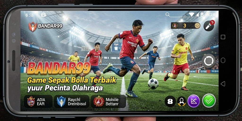 Screenshot gameplay BANDAR99 yang menampilkan aksi penuh di lapangan.
