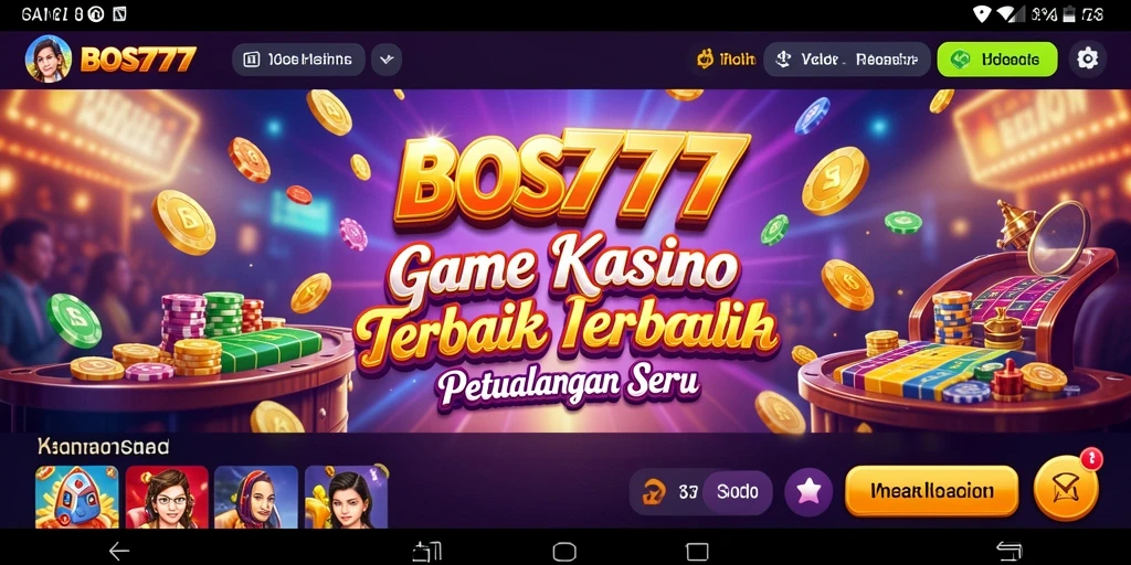 Tampilan memukau dari permainan Kasino di BOS777.