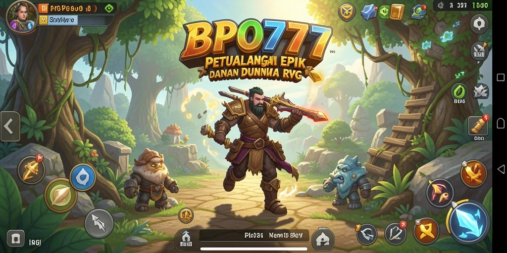 Tampilan gameplay RPG yang memukau dari BPO777.