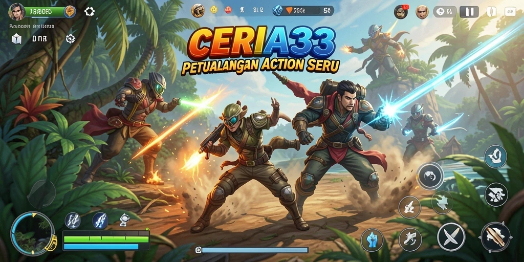 Tampilan menarik dari gameplay aksi CERIA33 yang mengesankan.