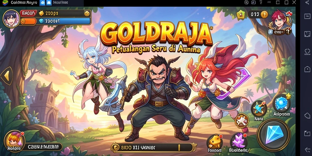Gameplay menarik dengan karakter Anime penuh warna.