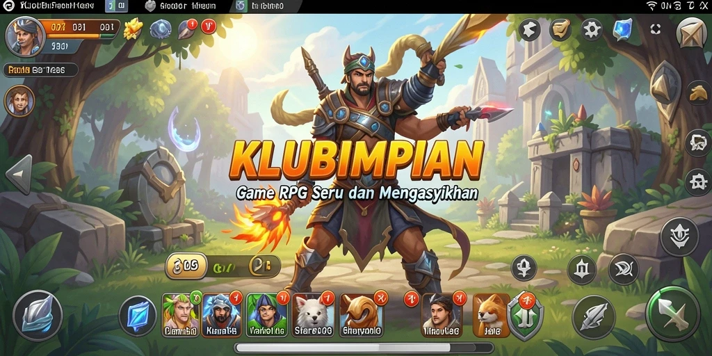 Tampilan gameplay KLUBIMPIAN yang menakjubkan dan mendalam.
