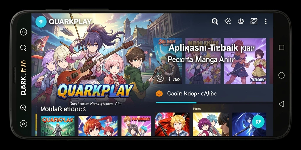 Tampilan gameplay seru dan interaktif dalam <strong>QUARKPLAY</strong> untuk penggemar Anime.