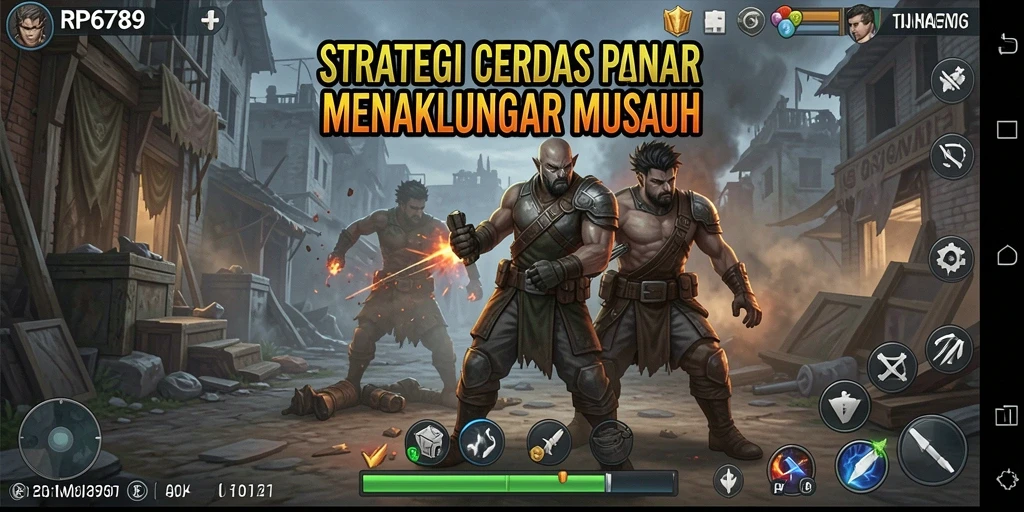 Screenshot utama RP6789 menampilkan aksi pertempuran strategi yang mendebarkan.