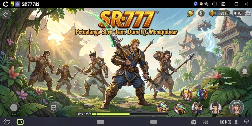 Screenshot gameplay SR777 menampilkan petualangan seru dan pertarungan epik.