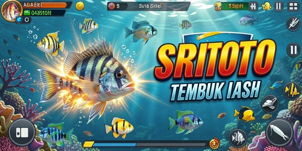 Tampilan gameplay Tembak Ikan yang seru dan penuh aksi di SRITOTO.