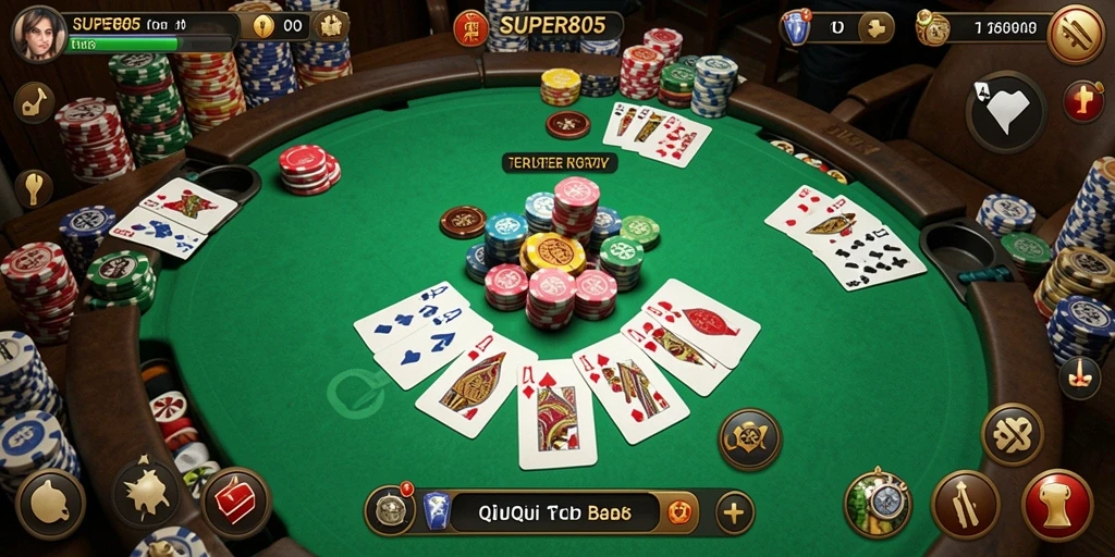 Tampilan gameplay QiuQiu yang menarik dari SUPER805.